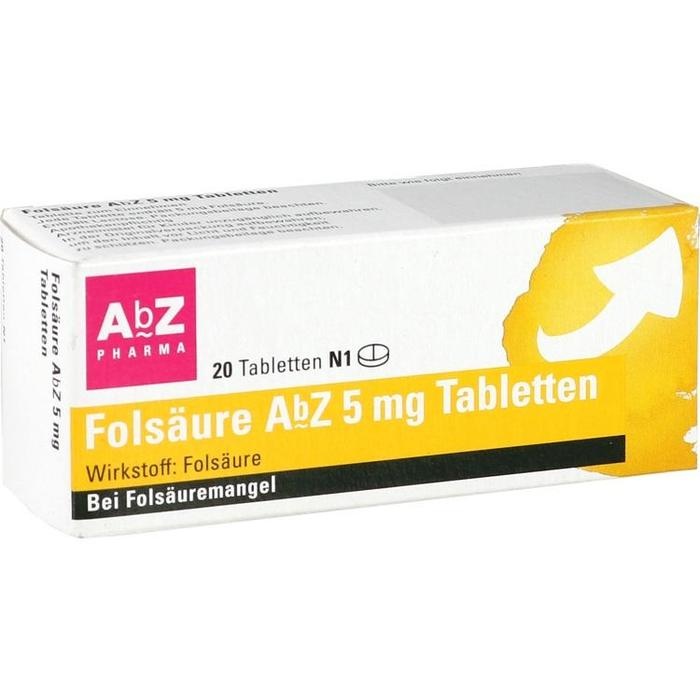 FOLSÄURE AbZ 5 mg Tabletten