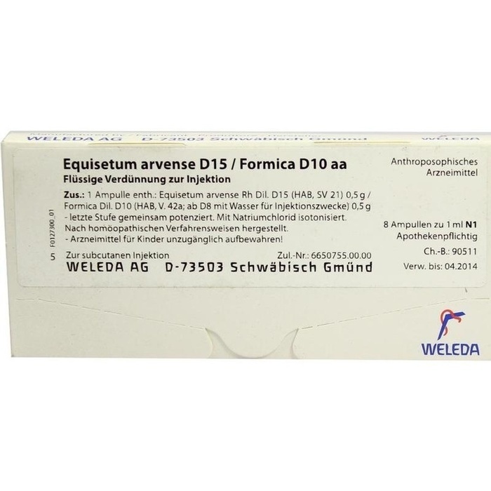 EQUISETUM ARVENSE D 15/Formica D 10 aa Ampullen