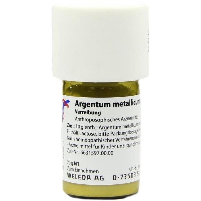 ARGENTUM METALLICUM praeparatum D 20 Trituration