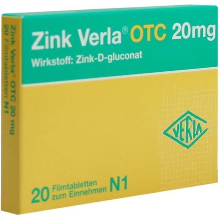 ZINK VERLA OTC 20 mg Filmtabletten