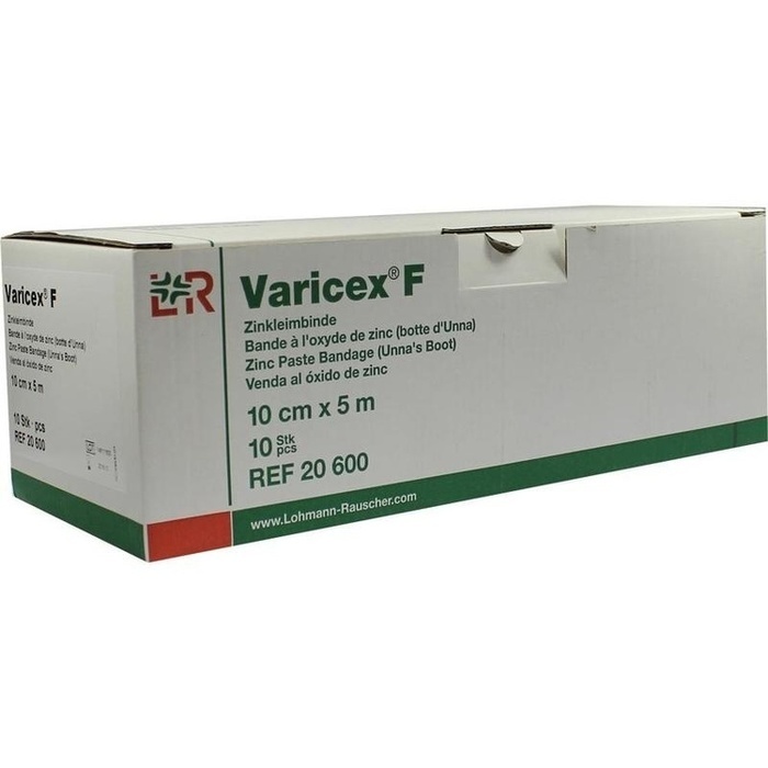 VARICEX F Zinkleimbinde 10 cmx5 m einz.verp. VARICEX F Zinkleimbinde 10 cmx5 m einz.verp.