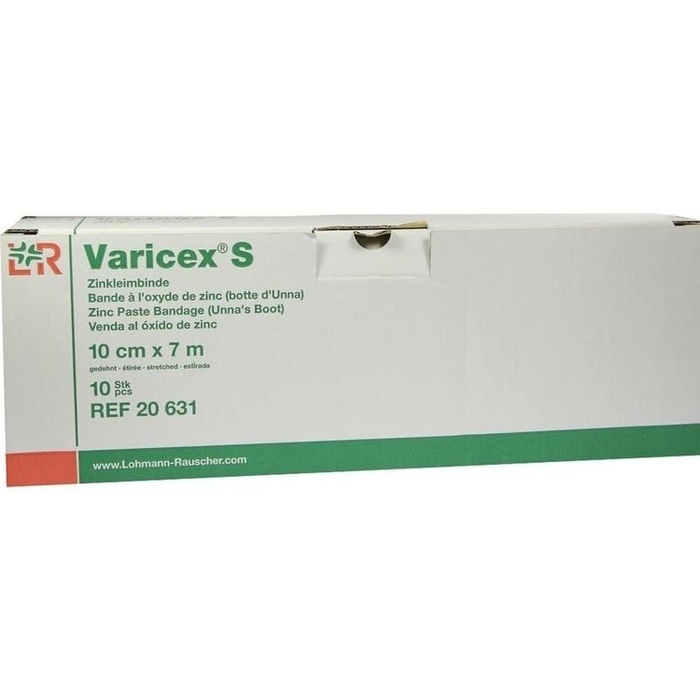 VARICEX S Zinkleimbinde 10 cmx7 m einz.verp. VARICEX S Zinkleimbinde 10 cmx7 m einz.verp.