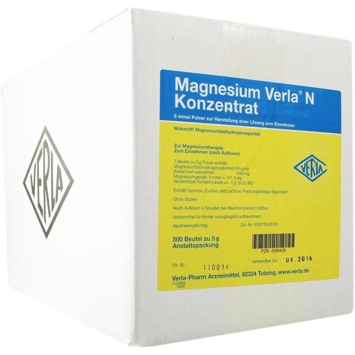 MAGNESIUM VERLA N Konzentrat Plv.z.H.e.L.z.Einn.