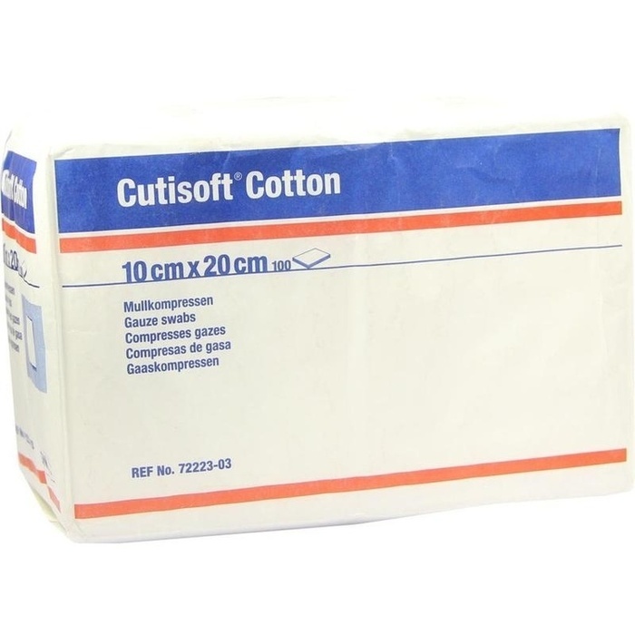 CUTISOFT Cotton Kompr.10x20 cm unster.8fach