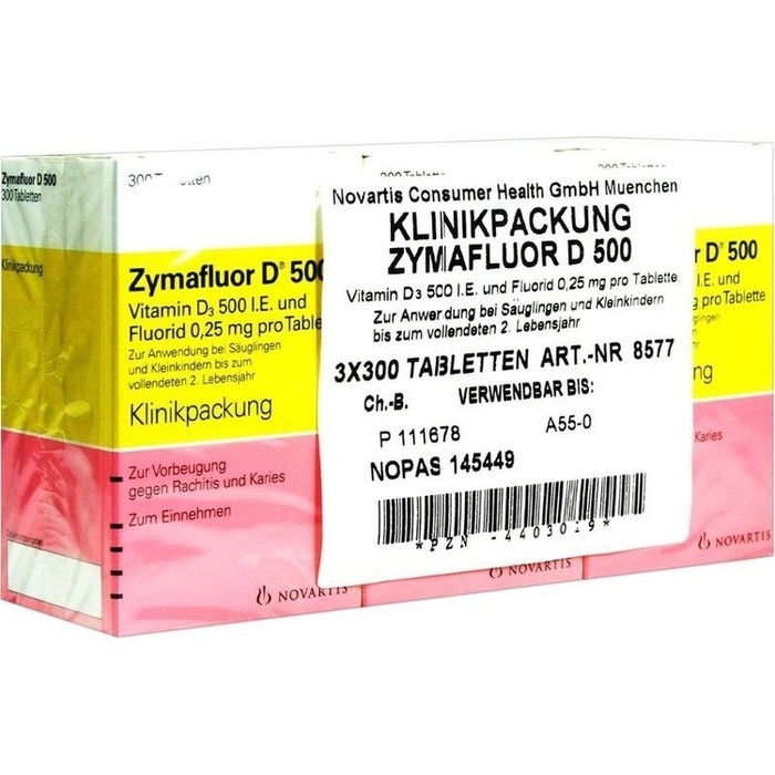 ZYMAFLUOR D 500 Tabletten