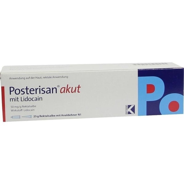 POSTERISAN akut 50 mg/g Rektalsalbe mit Analdehner