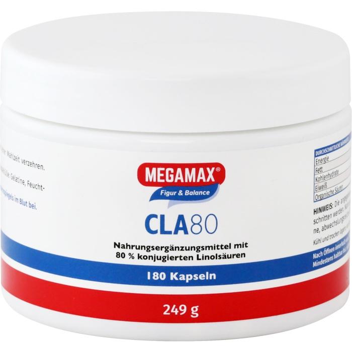 CLA 80% Megamax 1 g konjug.Linolsäure Kapseln