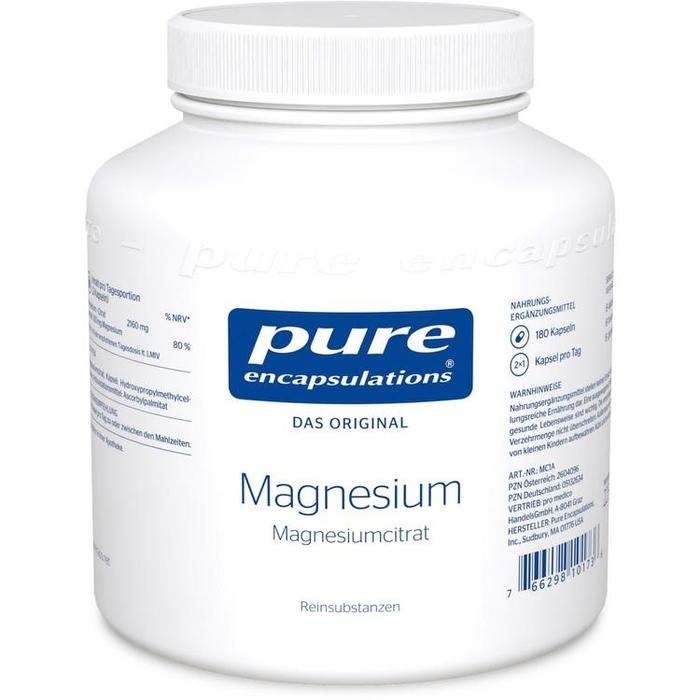 PURE ENCAPSULATIONS Magnesium Magn.Citrat Kapseln