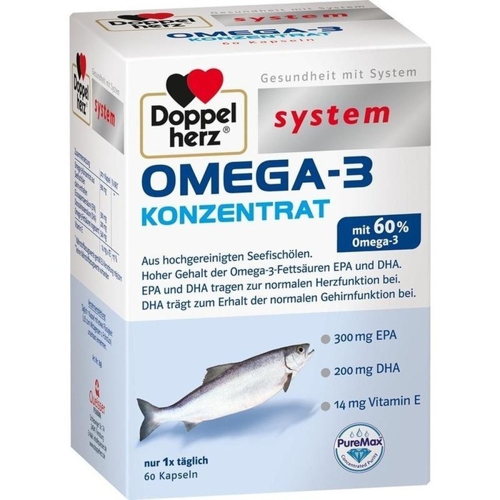 DOPPELHERZ Omega-3 Konzentrat system Kapseln