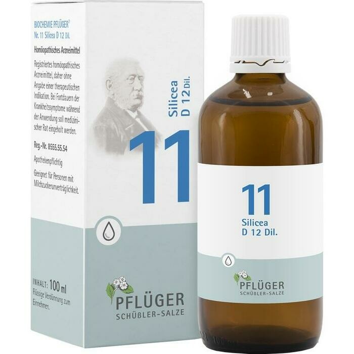 BIOCHEMIE Pflüger 11 Silicea D 12 Tropfen