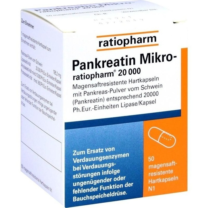 PANKREATIN Mikro-ratio.20.000 magensaftr.Hartkaps.