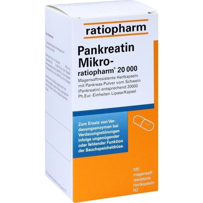 PANKREATIN Mikro-ratio.20.000 magensaftr.Hartkaps.