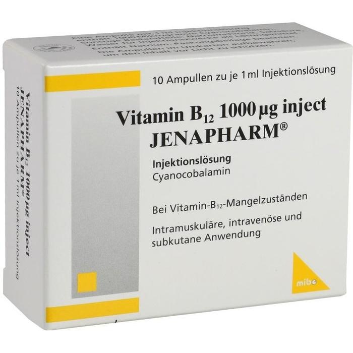 VITAMIN B12 1000 μg Inject Jenapharm Inj.-Lsg.Amp.