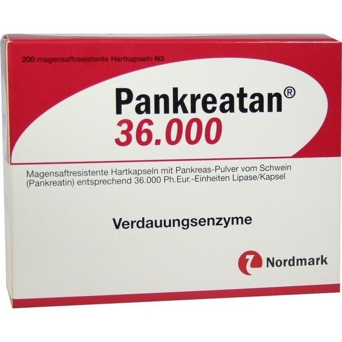 PANKREATAN 36.000 magensaftresistente Hartkapseln