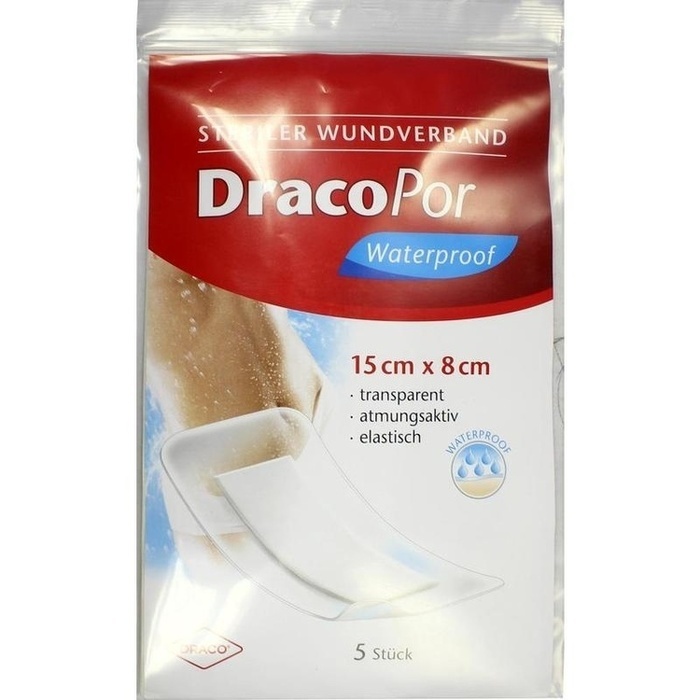 DRACOPOR waterproof Wundverband 8x15 cm steril