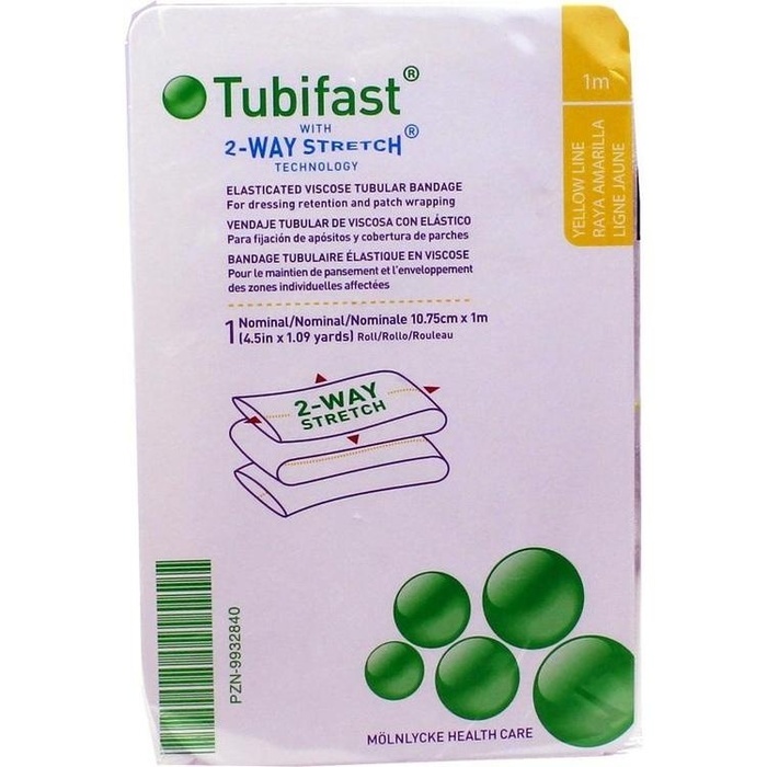 TUBIFAST 2-Way Stretch 10,75 cmx1 m gelb