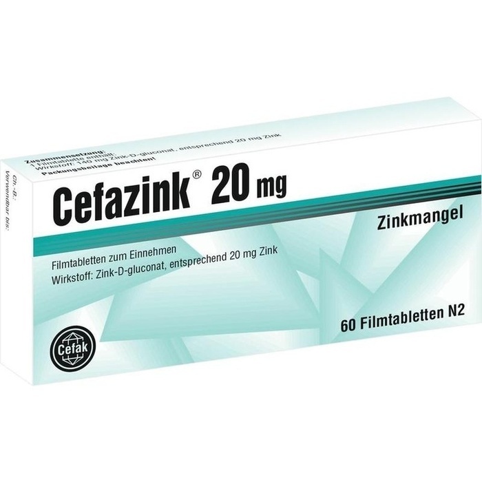 CEFAZINK 20 mg Filmtabletten