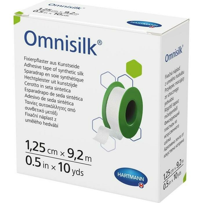 OMNISILK Fixierpflaster Kunstseide 1,25 cmx9,2 m OMNISILK Fixierpflaster Kunstseide 1,25 cmx9,2 m