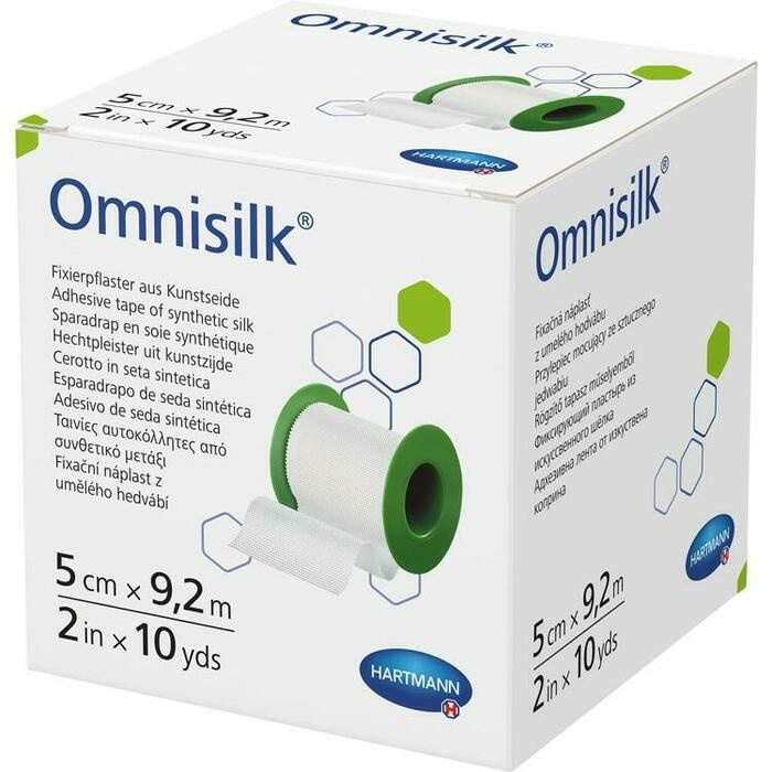 OMNISILK Fixierpflaster Kunstseide 5 cmx9,2 m OMNISILK Fixierpflaster Kunstseide 5 cmx9,2 m