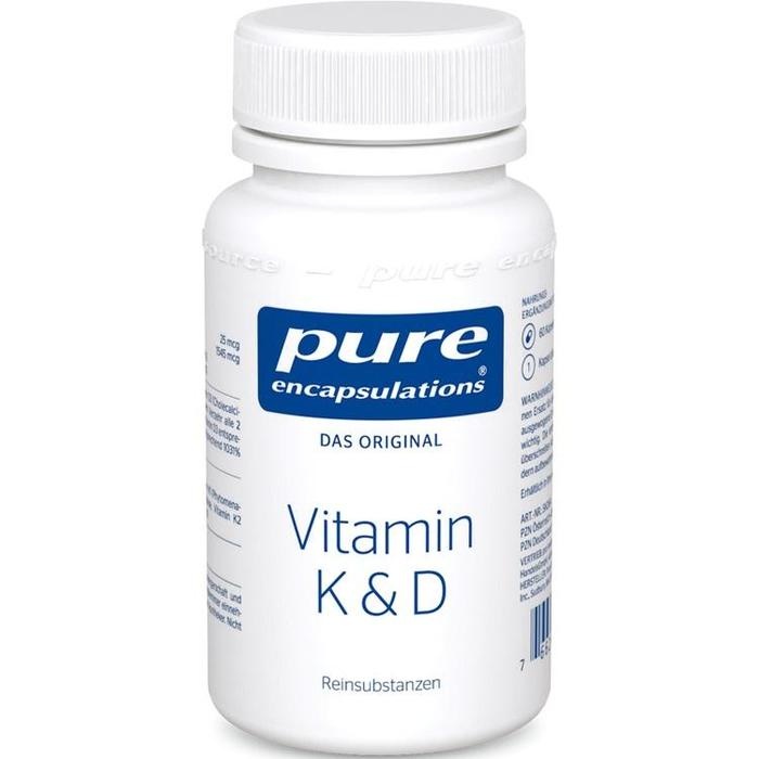 PURE ENCAPSULATIONS Vitamin K & D Kapseln