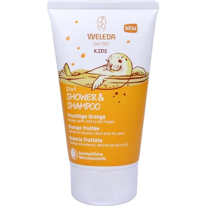 WELEDA Kids 2in1 Shower &amp; Shampoo fruchtige Orange