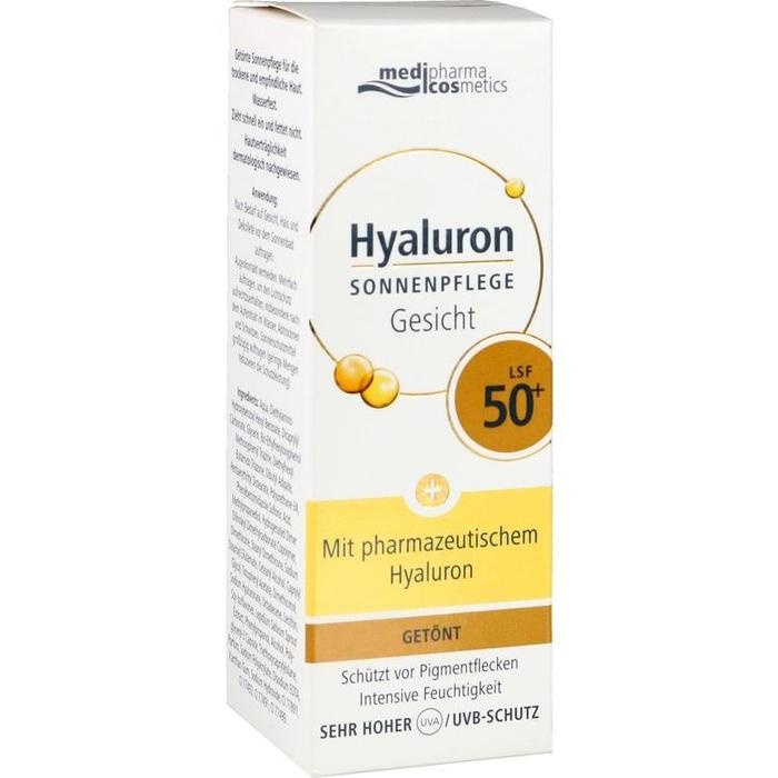 HYALURON SONNENPFLEGE Gesicht Creme LSF 50+ getönt