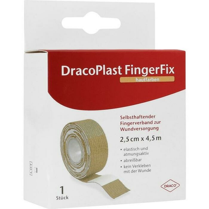 DRACOPLAST FingerFix 2,5 cmx4,5 m m.Wundk.haut