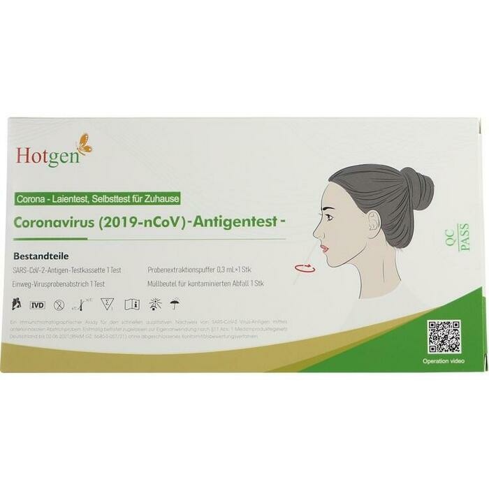 HOTGEN Coronavirus 2019-nCoV Ag Test Laien Nase