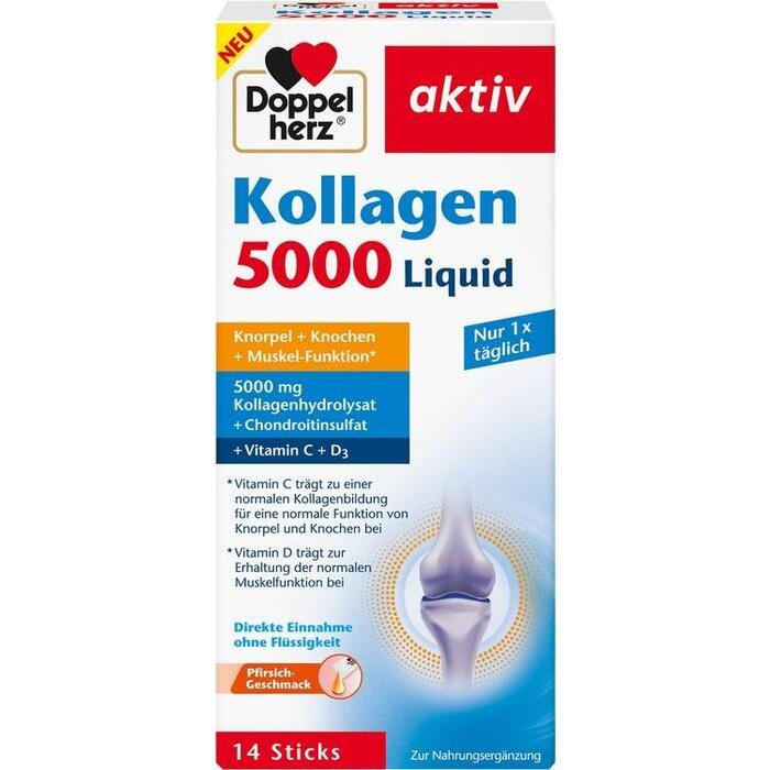 DOPPELHERZ Kollagen 5000 Liquid Sticks