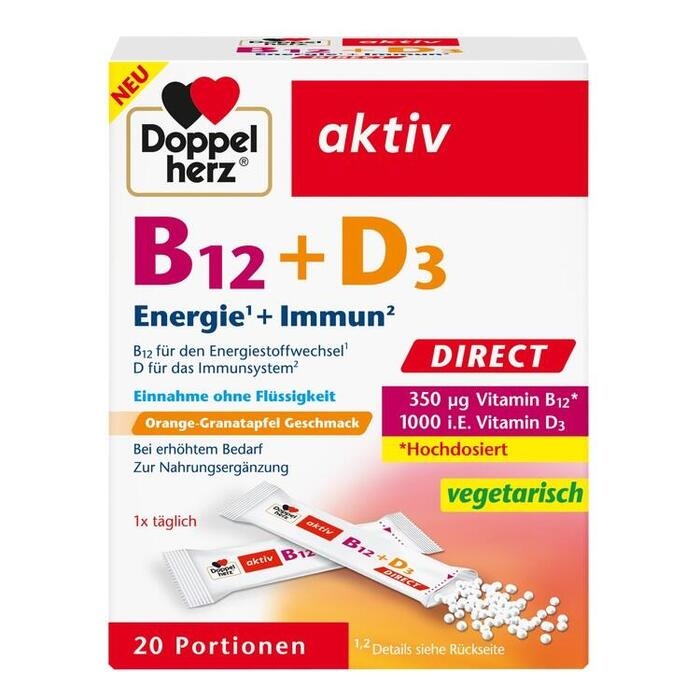 DOPPELHERZ B12+D3 DIRECT Pellets