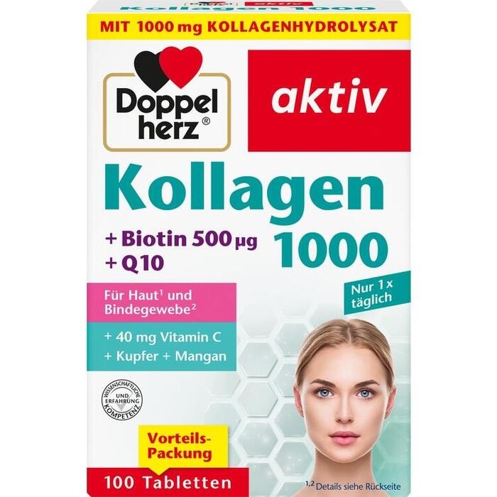 DOPPELHERZ Kollagen 1000 Tabletten