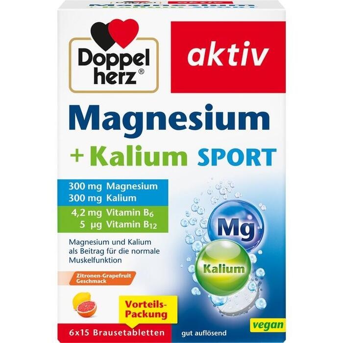 DOPPELHERZ Magnesium+Kalium Sport Brausetabletten