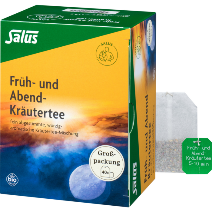 FRÜH- UND ABEND-Kräutertee Bio Salus Filterbeutel