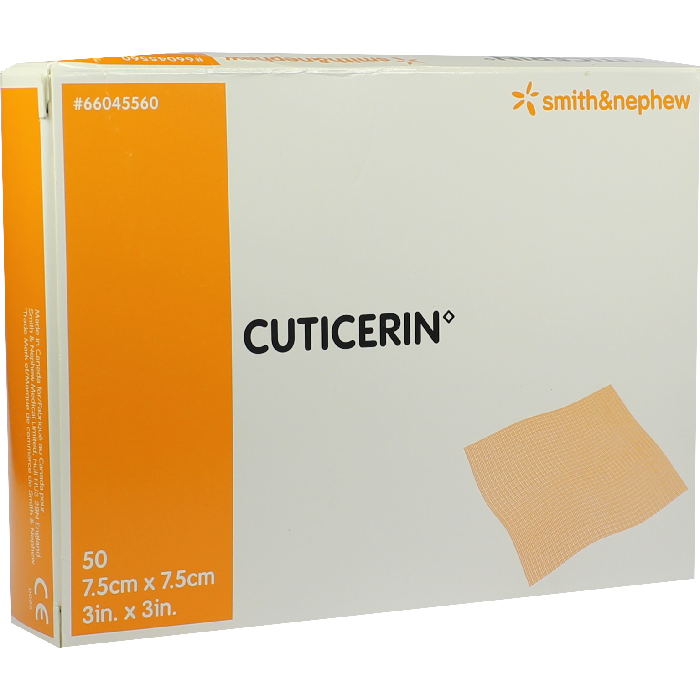 CUTICERIN 7,5x7,5 cm Gaze m.Salbenbeschichtung