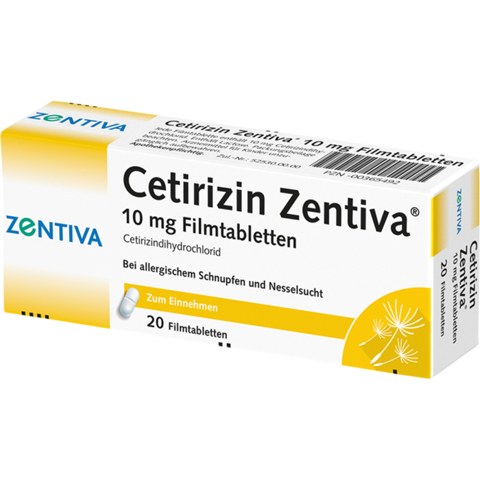 CETIRIZIN Zentiva 10 mg Filmtabletten
