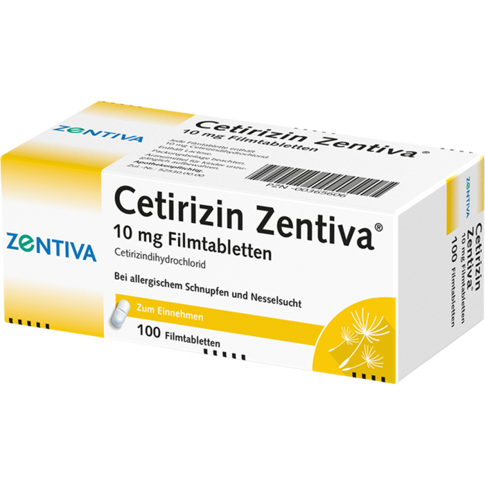 CETIRIZIN Zentiva 10 mg Filmtabletten