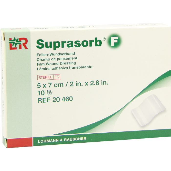 SUPRASORB F Folien Wundverb.5x7 cm steril