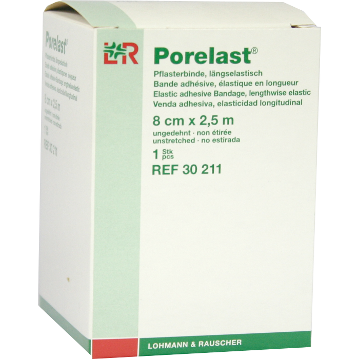 PORELAST Pflasterbinde 8 cmx2,5 m