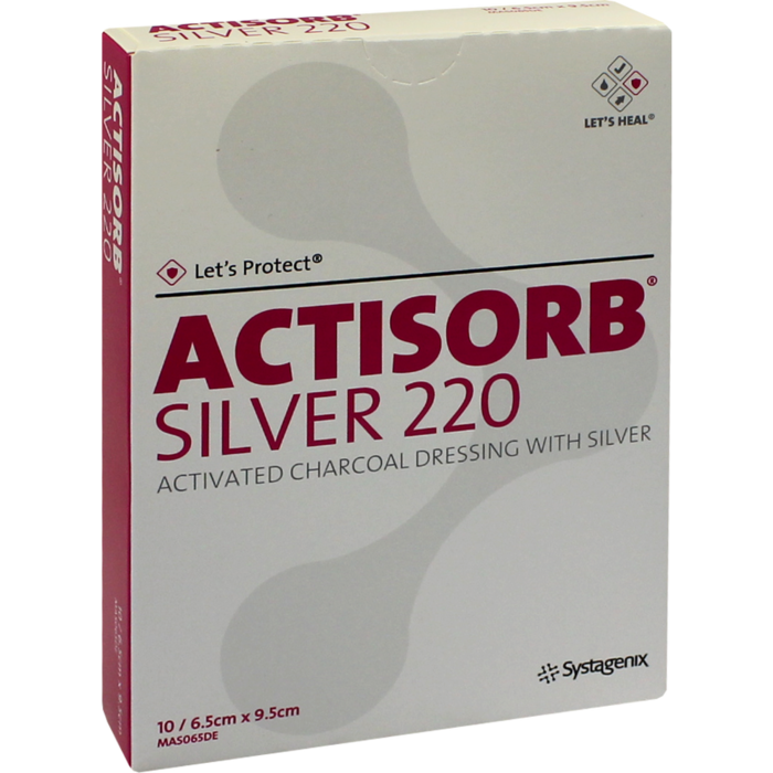 ACTISORB 220 Silver 6,5x9,5 cm steril Kompressen