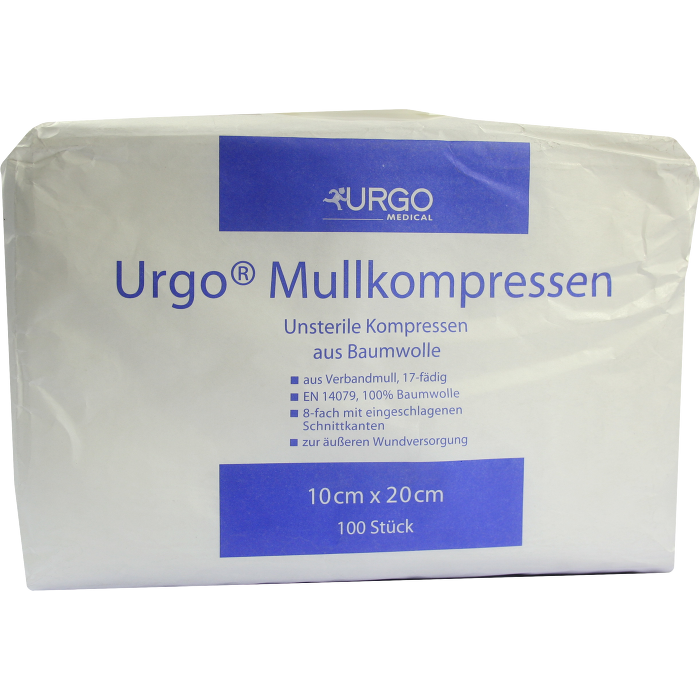 URGO MULLKOMPRESSEN 10x20 cm unsteril 8fach