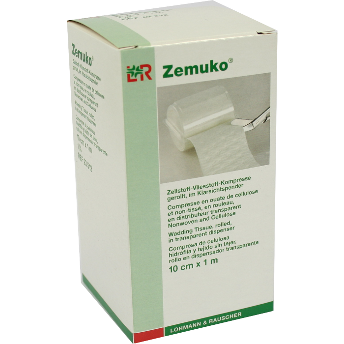 ZEMUKO Vliesstoff-Kompr.gerollt 10 cmx1 m
