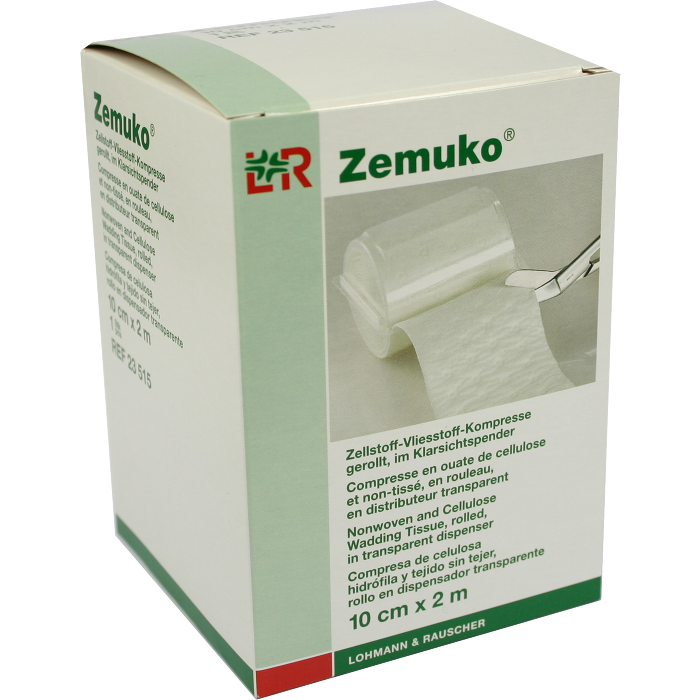 ZEMUKO Vliesstoff-Kompr.gerollt 10 cmx2 m