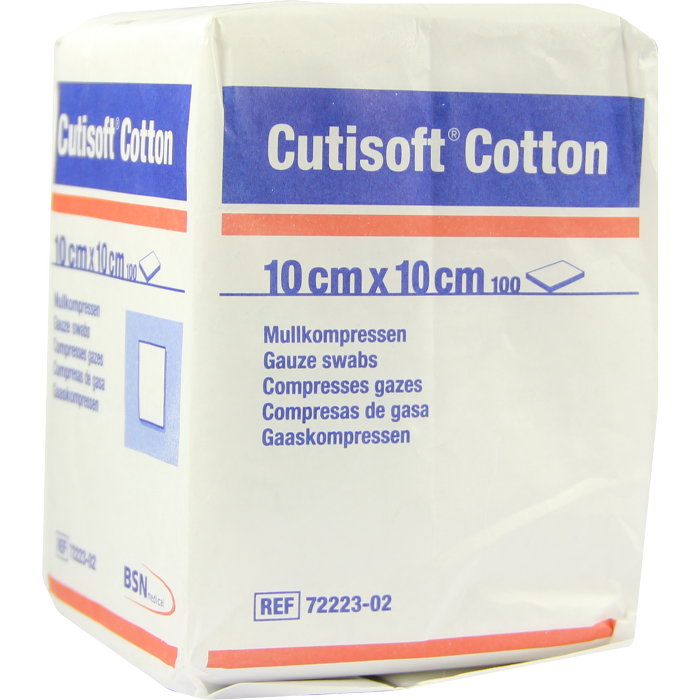CUTISOFT Cotton Kompr.10x10 cm unsteril