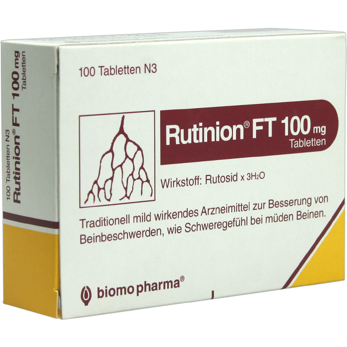 RUTINION FT 100 mg Tabletten 100 St - Venenmittel ...