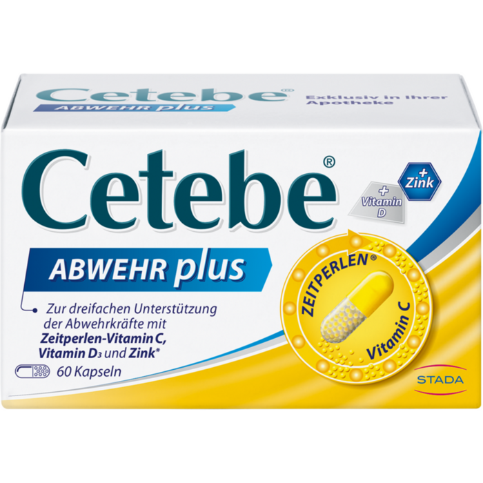 CETEBE ABWEHR plus Vitamin C+Vitamin D3+Zink Kaps.