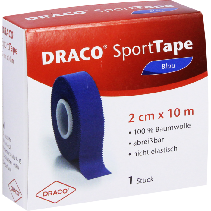 DRACO TAPEVERBAND 2 cmx10 m blau