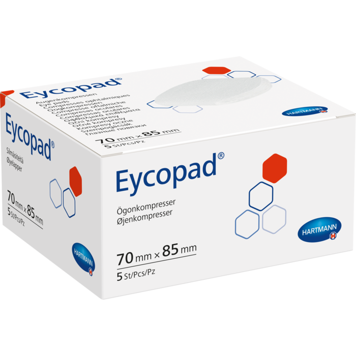 EYCOPAD Augenkompressen 70x85 mm unsteril