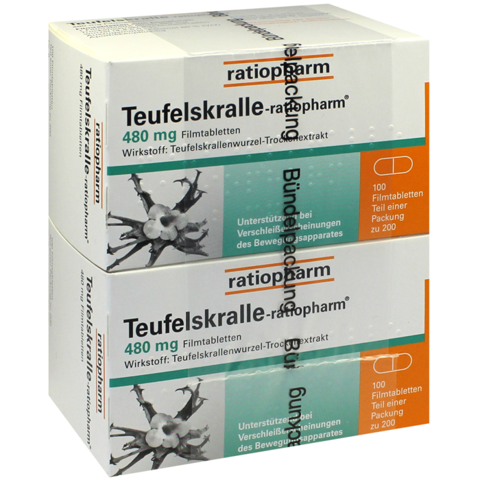 TEUFELSKRALLE-RATIOPHARM Filmtabletten