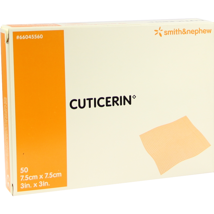 CUTICERIN 7,5x7,5 cm Gaze m.Salbenbeschichtung