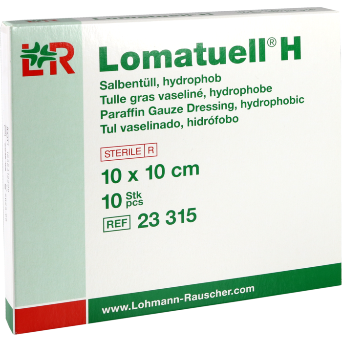 LOMATUELL H Salbentüll 10x10 cm steril